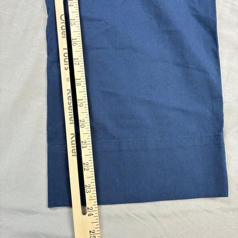 Ralph Lauren Cargo Utility Pants Womens 8 Blue Buckle Cropped Wide Leg Y2K VTG - Picture 11 of 11